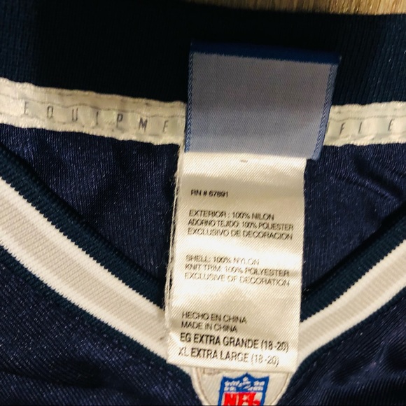 Tony Romo #9 Dallas Cowboys NFL Equipment Reebok Jersey Youth Size XL (18/20) - Picture 10 of 11